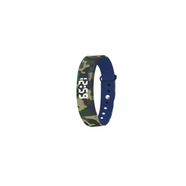 Plashorloge U15 - Camouflage blauw