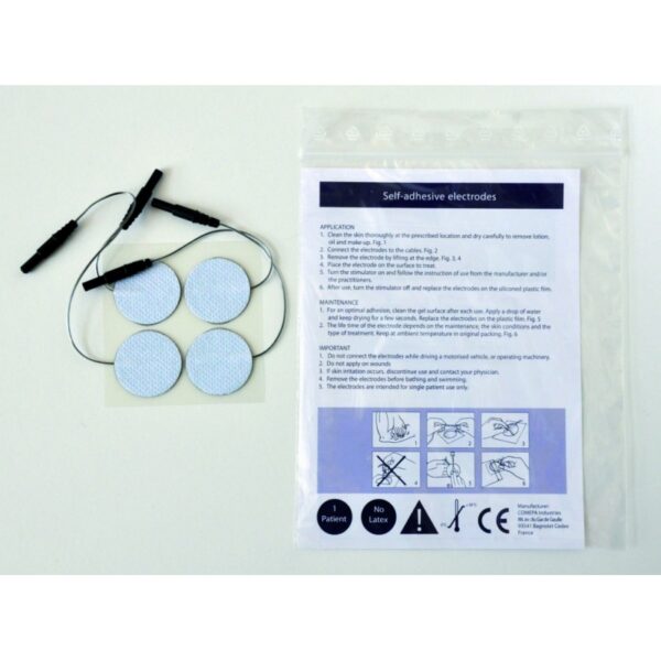 Electrodes rond 3,2 cm voor TENS Dura - 1 set van 4